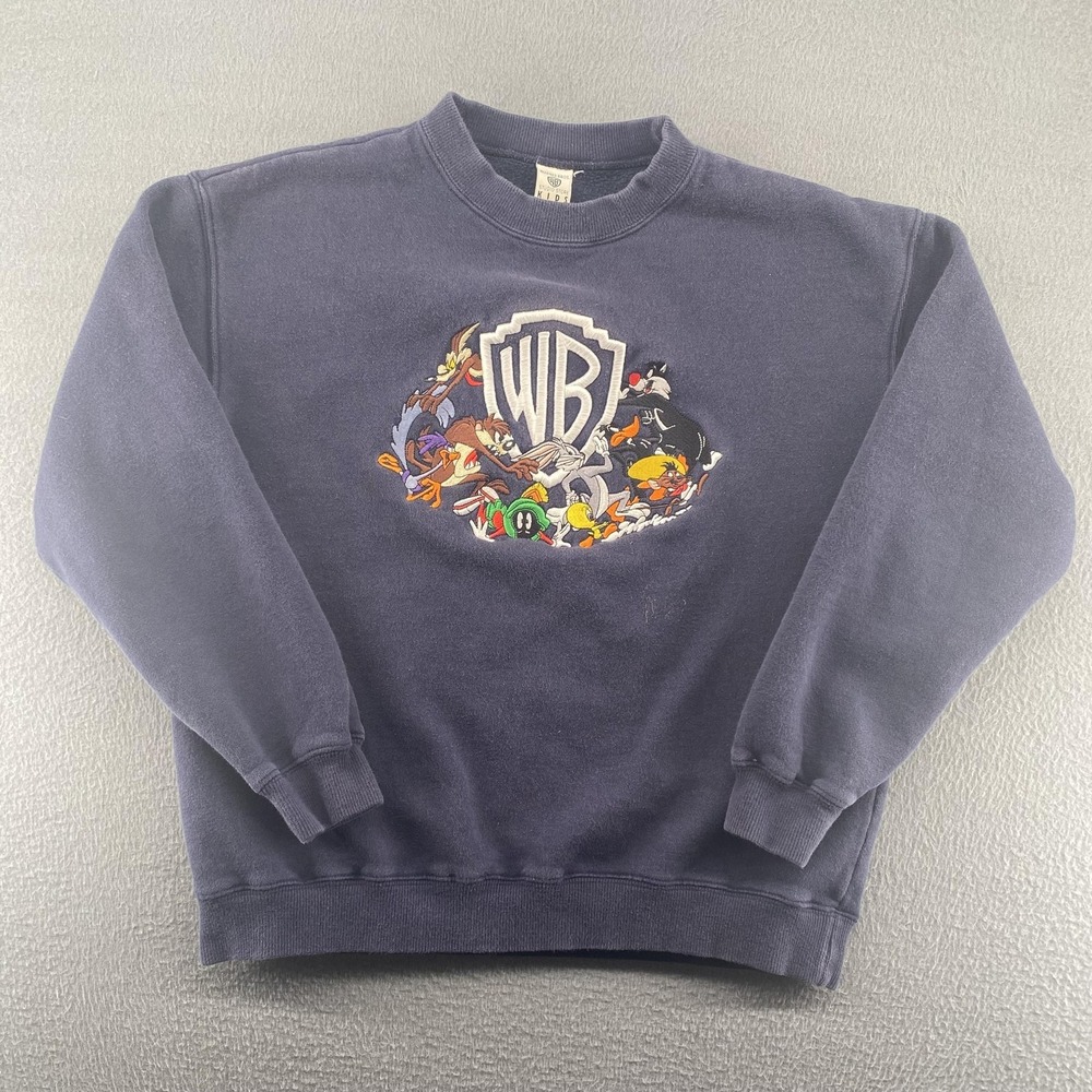 Vintage Warner Bros Studio Store Sweatshirt‎ Kids XL Crewneck Looney Tunes 90s